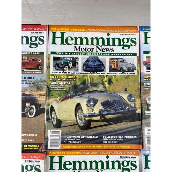 Hemmings Motor News Magazine  Lot Of 6 - 2007,08,09,10  All in pre enjoyed condi - Picture 3 of 9